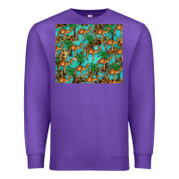 Purple camel leopard Premium Sweatshirt - BarkalooDesign