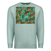 Seafoam camel leopard Premium Sweatshirt - BarkalooDesign