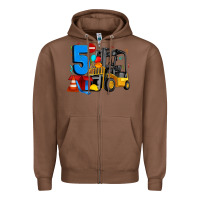 Chestnut forklift birthday five Zipper Hoodie - Artiststas
