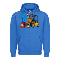 True Royal forklift birthday five Zipper Hoodie - Artiststas