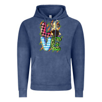 Vintage Denim Love Easter gnome Easter Day Vintage Hoodie - CowGirlArtShop