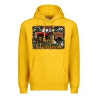 Lemon Merry Christmas Farm Tractor Premium Hoodie - RanaPortraitStore