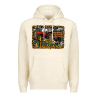 Tofu Merry Christmas Farm Tractor Premium Hoodie - RanaPortraitStore