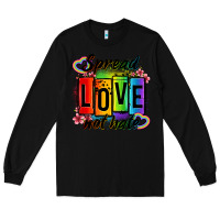 Black spread love not hate Long Sleeve Tee - OliviaCreatesArt