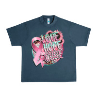 Midnight Navy love hope cure Urban Heavy Tee - CowGirlArtShop