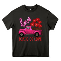 Asphalt valentine's day loads of love turck with balloons Heavy Core Tee - RanaPortraitStore
