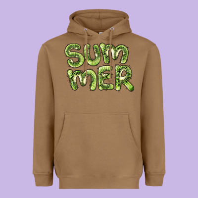 Summer Kiwi Heavyweight Hoodie Designed By Barkaloodesign