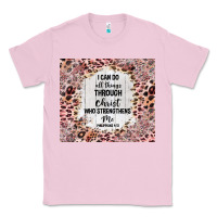 Bubblegum Pink i can do all things with leopard and glitter Classic Tee - TumblerDesignByShophia