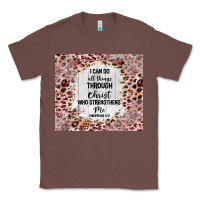 Chestnut i can do all things with leopard and glitter Classic Tee - TumblerDesignByShophia