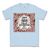I Can Do All Things With Leopard And Glitter Classic Tee | Teevron