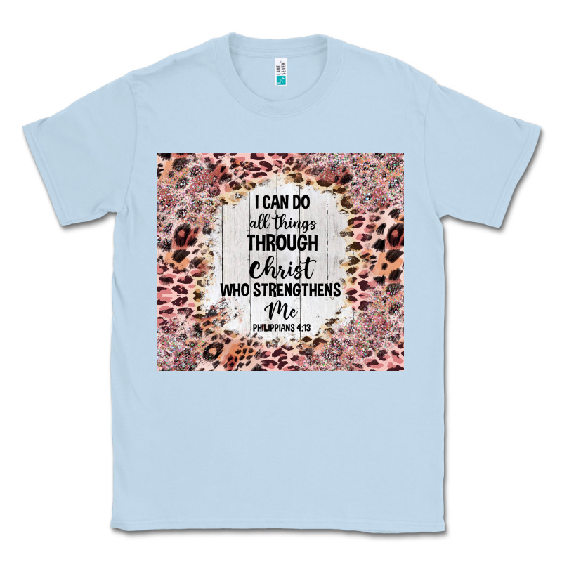 I Can Do All Things With Leopard And Glitter Classic Tee by TumblerDesignByShophia | Teevron