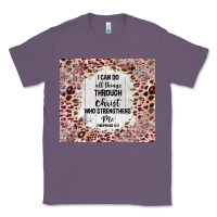 Lavender i can do all things with leopard and glitter Classic Tee - TumblerDesignByShophia