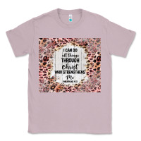 Lilac i can do all things with leopard and glitter Classic Tee - TumblerDesignByShophia
