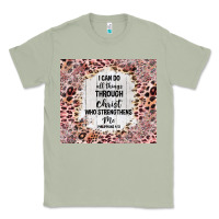 Matcha i can do all things with leopard and glitter Classic Tee - TumblerDesignByShophia