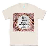 Natural i can do all things with leopard and glitter Classic Tee - TumblerDesignByShophia