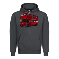 Smoke double decker bus Zipper Hoodie - Artiststas