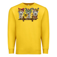 Lemon 3 alpacas Premium Sweatshirt - BarkalooDesign