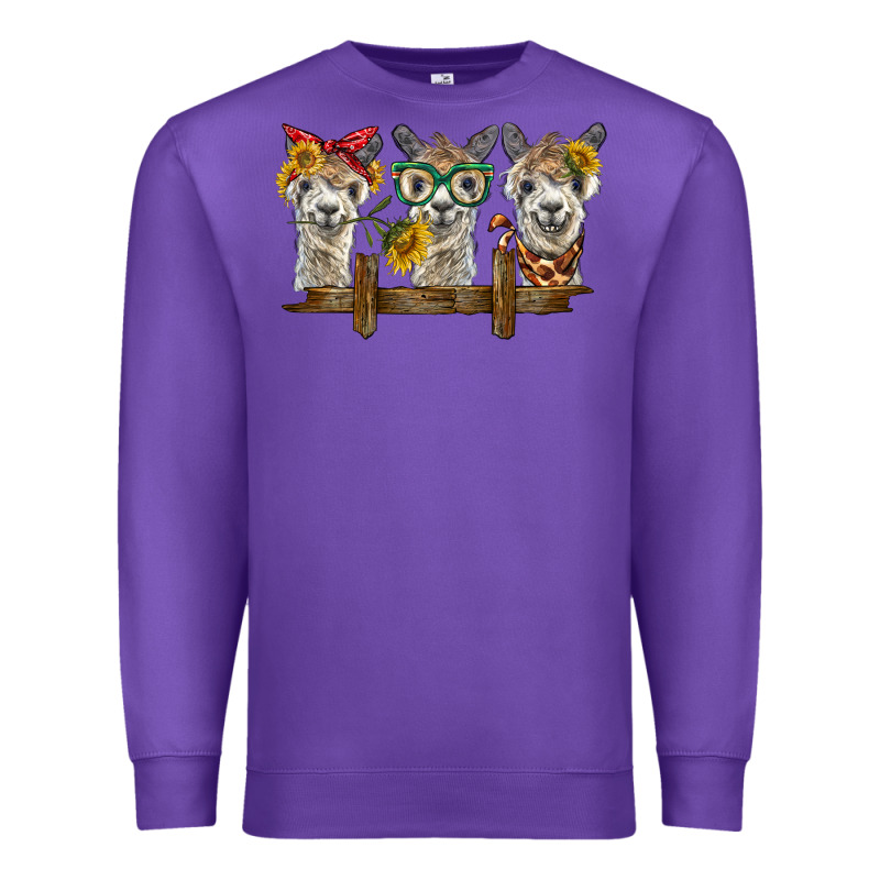 3 Alpacas Premium Sweatshirt by BarkalooDesign | Teevron