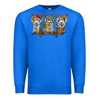 True Royal 3 alpacas Premium Sweatshirt - BarkalooDesign