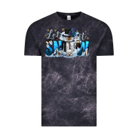 Cloud Black let it snow Vintage Tee - CowGirlArtShop