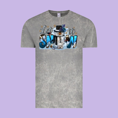 Let It Snow Vintage Tee Designed By Cowgirlartshop