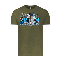 Vintage Olive let it snow Vintage Tee - CowGirlArtShop