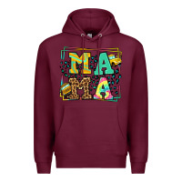 Burgundy School bus driver mama Mother's day Premium Hoodie - LillyAllenDesigns