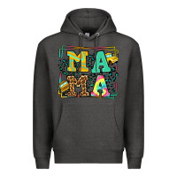 Charcoal Heather School bus driver mama Mother's day Premium Hoodie - LillyAllenDesigns