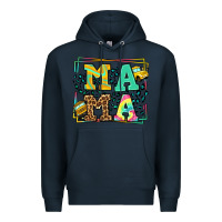 Navy School bus driver mama Mother's day Premium Hoodie - LillyAllenDesigns