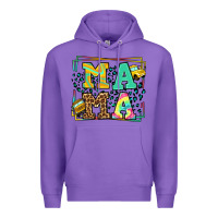 Purple School bus driver mama Mother's day Premium Hoodie - LillyAllenDesigns