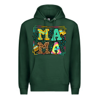 Sports Green School bus driver mama Mother's day Premium Hoodie - LillyAllenDesigns