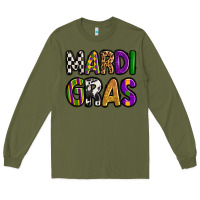 Army Green mardi gras copy Long Sleeve Tee - OliviaCreatesArt
