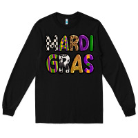 Black mardi gras copy Long Sleeve Tee - OliviaCreatesArt