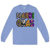 Colony Blue mardi gras copy Long Sleeve Tee - OliviaCreatesArt