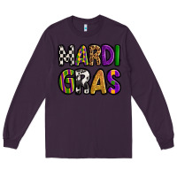 Plum mardi gras copy Long Sleeve Tee - OliviaCreatesArt