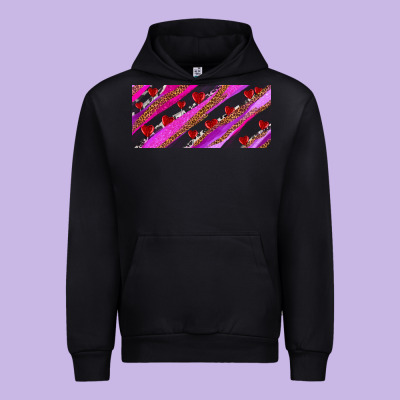 Leopar And Cowhide With Heart Candies Urban Hoodie Designed By Adodesignshop