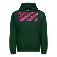 Forest Green leopar and cowhide with heart candies Urban Hoodie - AdoDesignShop