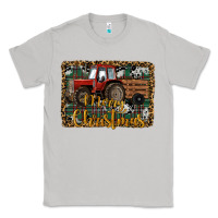 Moon Dust Merry Christmas Farm Tractor Classic Tee - RanaPortraitStore