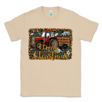 Mushroom Merry Christmas Farm Tractor Classic Tee - RanaPortraitStore