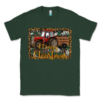 Sports Green Merry Christmas Farm Tractor Classic Tee - RanaPortraitStore