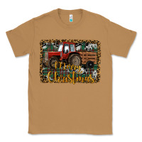 Toasted Coconut Merry Christmas Farm Tractor Classic Tee - RanaPortraitStore