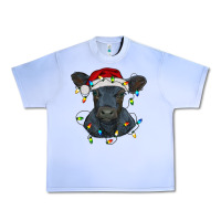 Grape Ice christmas baby black angus calf with lights Urban Heavy Tee - RanaPortraitStore