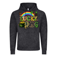 Vintage Black Lucky dog St. Patrick's Day Vintage Hoodie - CowGirlArtShop