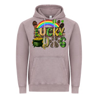 Vintage Zinc Lucky dog St. Patrick's Day Vintage Hoodie - CowGirlArtShop