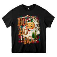 Black Ho Ho Ho Santa Heavy Core Tee - Bettercallsaul