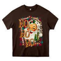 Chocolate Brown Ho Ho Ho Santa Heavy Core Tee - Bettercallsaul