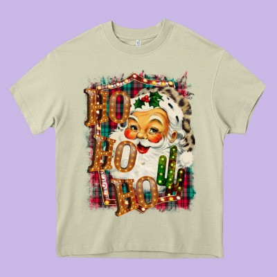 Ho Ho Ho Santa Heavy Core Tee Designed By Bettercallsaul