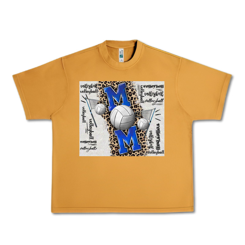 Volleyball Mom Blue Mother's Day Urban Heavy Tee by CowGirlArtShop | Teevron