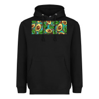 Black avacado with turquoise and leopard background 11 oz mug Heavyweight Hoodie - BarkalooDesign