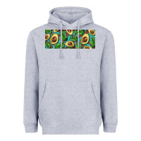 Heather Grey avacado with turquoise and leopard background 11 oz mug Heavyweight Hoodie - BarkalooDesign